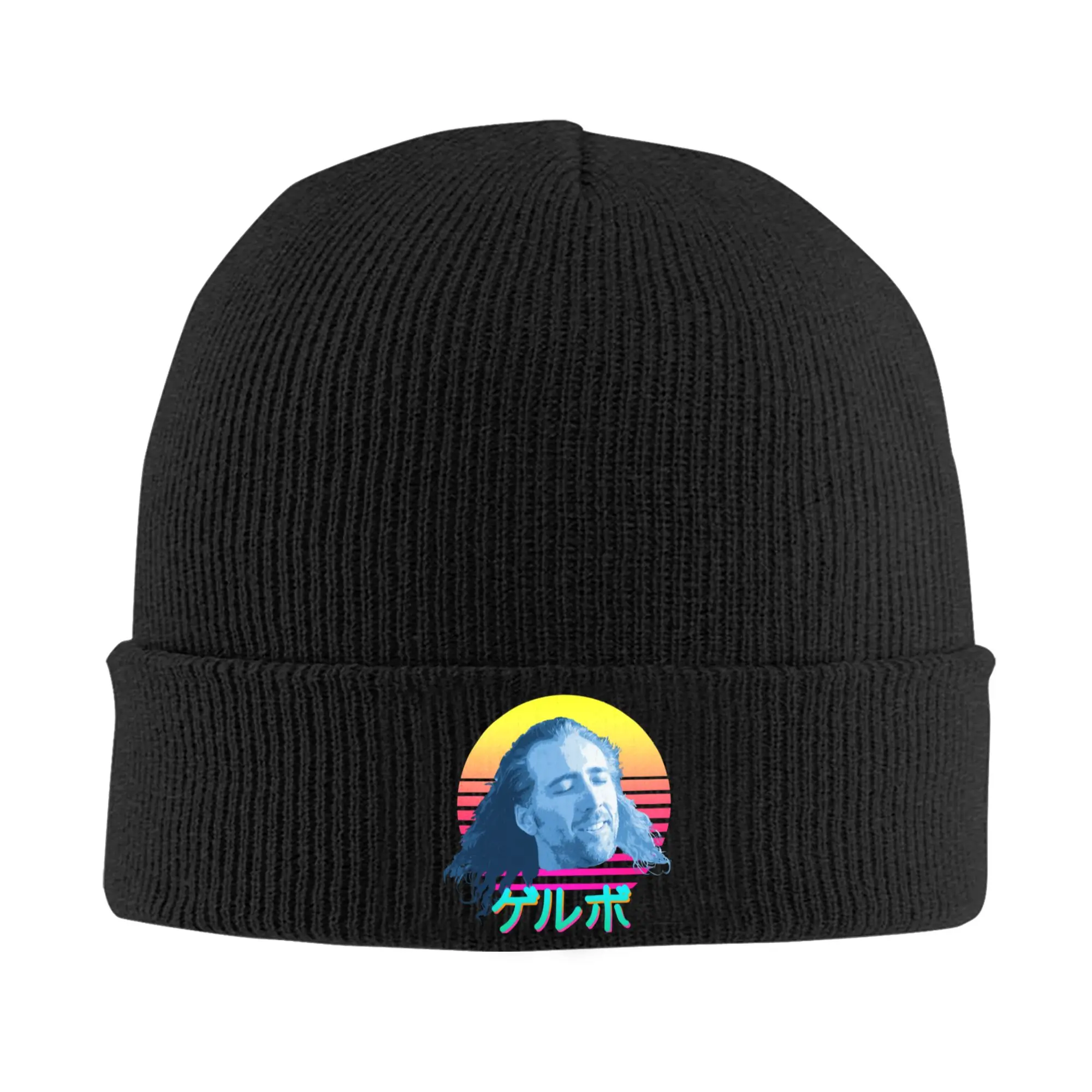 Nicolas Cage Hat Autumn Winter Skullies Beanies Warm Funny Meme Caps Men Women Acrylic Bonnet