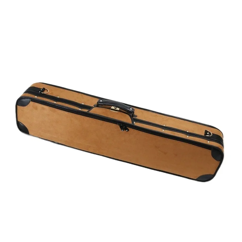 Suede Thickened Erhu Case Lightweight Moisture-proof Shockproof Shoulders Portable Erhu Case Musical Instrument Accessories