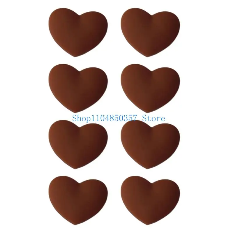 

652F 8lots Silicones Heart Tennis Racket Vibration Reducing Accessories