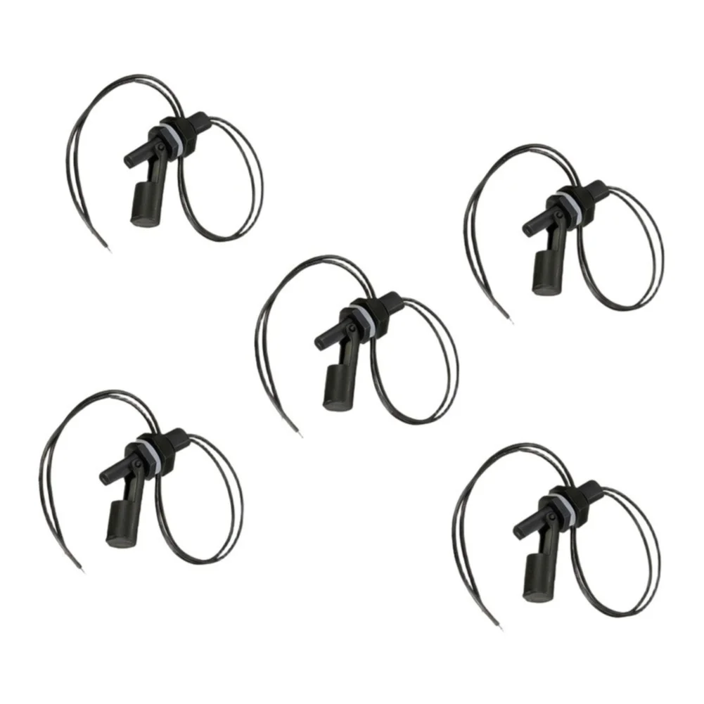 5PCS Horizontal PP Float Switch Water Level Sensor Side Mount For Tank Aquarium Pump Liquid Detection Controller Industrial Part