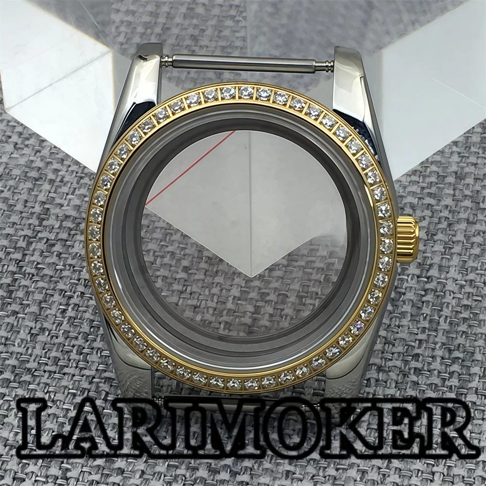 LARIMOKER36MM/39MM diamond decorated case sapphire glass suitable for NH35 NH36 ETA 2824 PT5000 ETA2836 Miyota 8215 movement