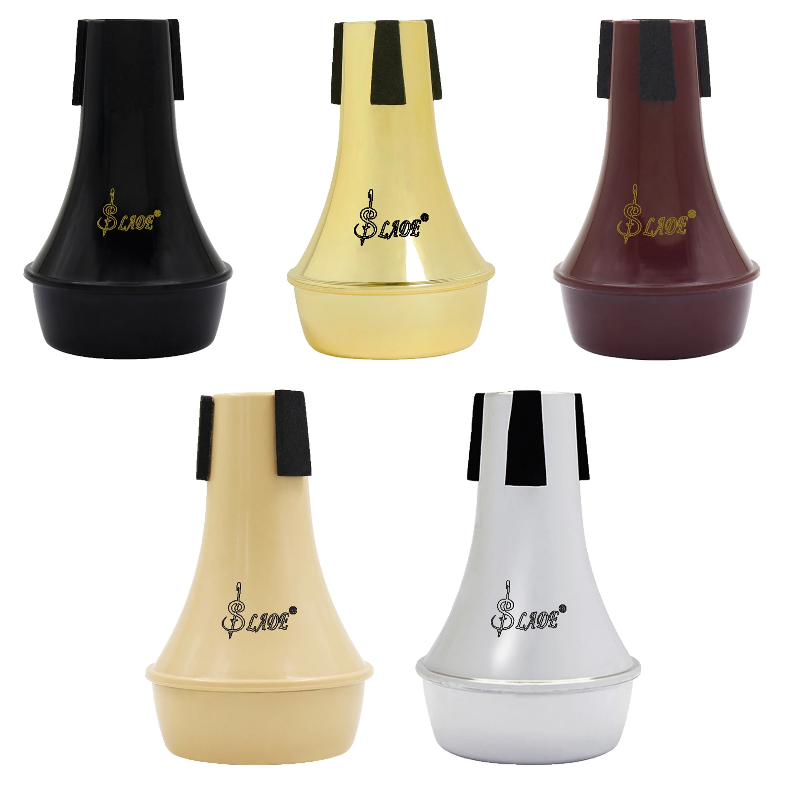 SLADE trompeta semicerrada, silenciador de silenciador silencioso, principiantes, práctica de trompeta, accesorios de instrumentos de viento de latón, pieza de trompeta