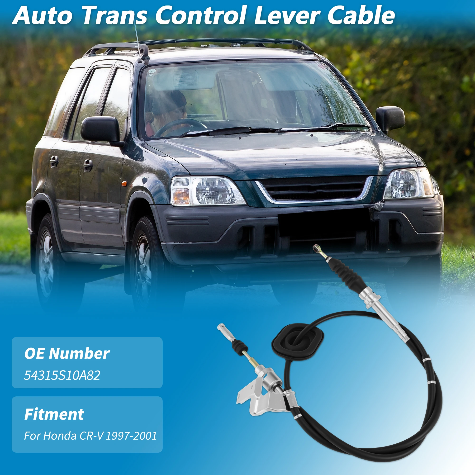 

Трос автоматической коробки передач UXCELL для Honda CR-V CRV 97-01 A/T AWD, артикул 54315-S10-A82