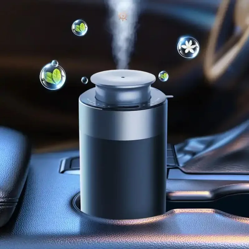 Car Essential Oil Diffuser Aluminum Alloy Aromatherapy Aroma Diffuser Waterless Portable Scent Machine 100m³  For Home Office