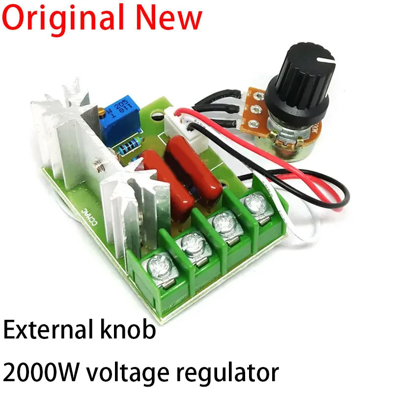 AC 220V 2000W SCR Voltage Regulator Dimming Dimmers Motor Speed Controller Thermostat Electronic Voltage Regulator Module Javino