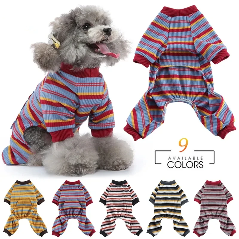 Breathable Puppy Dog Pajamas Pet Jumpsuit Soft Rompers Summer Dogs Clothes Onesies Bodysuits for Pet Puppy Apparel Dog Costume