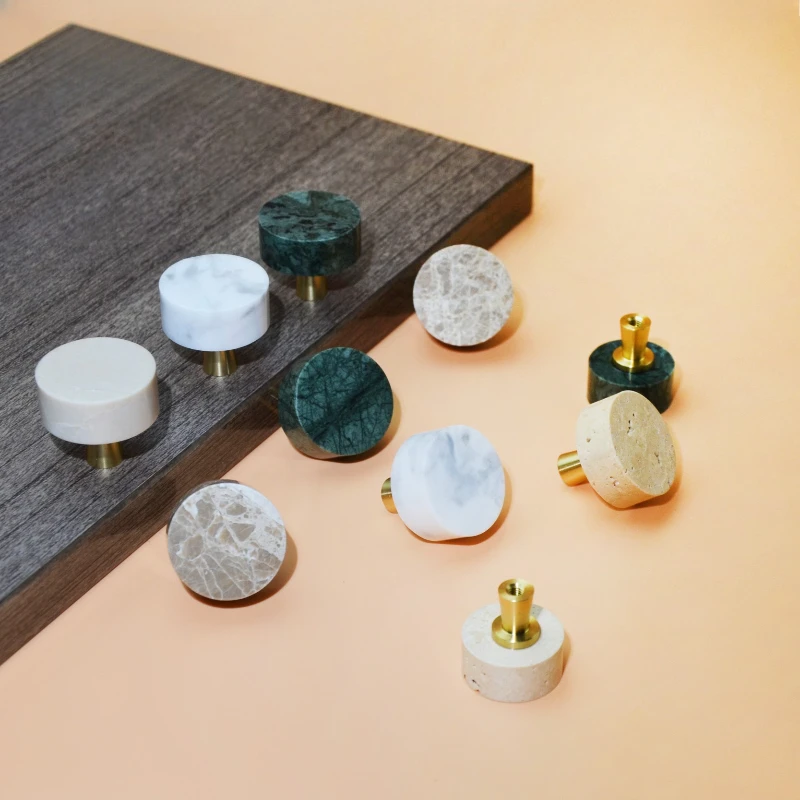 Marble Cabinet Handle Dark Green White Wardrobe Door Drawer Cabinet Handle Furniture Decorative Hardware Small Handle Wholesale