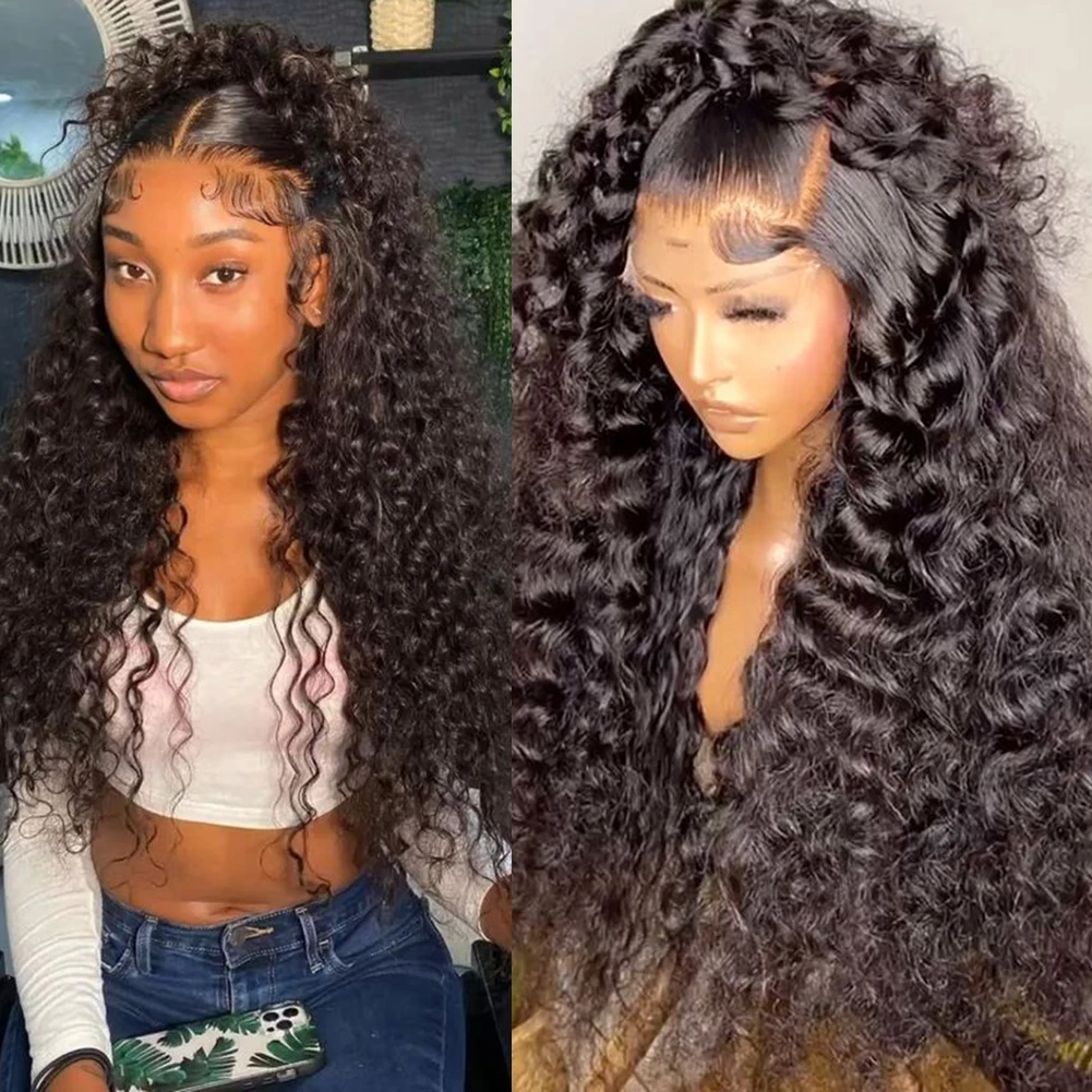 Charisma Deep Curly Synthetic Lace Front Wigs For Black Women Long Brown Curly Lace Wig Pre Plucked Natural Hairline