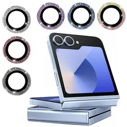Glitter Lens Film for Samsung Galaxy Z Flip 6 Camera Anti Scratch Metal Eagle Eye Tempered Glass Camera Screen Protector Cover ﻿