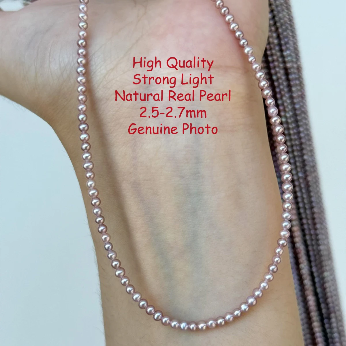 

2,5-2,7 мм натуральный пресноводный жемчуг фиолетовые круглые бусины высокого качества подвески для DIY женщин мужчин ожерелье аксессуары для изготовления ювелирных изделий