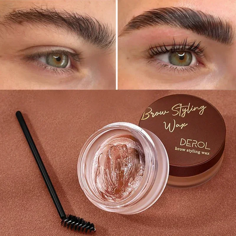 Waterproof Eyebrow Styling Wax Makeup Quick-drying Lasting Brow Pomade Setting Cream Natural Wild Eyebrow Sculpt Soap Cosmetic