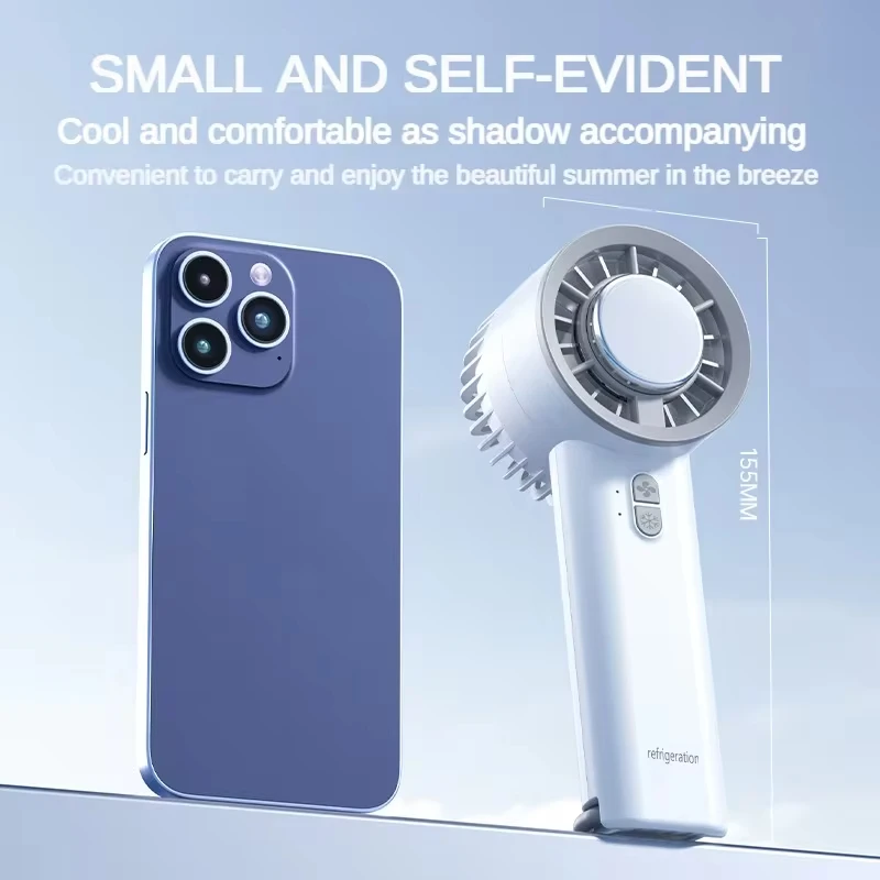 Xiaomi-Ventilador Inteligente Portátil de Sentidos de Gelo, Tipo C, Recarregável, Portátil, Exterior, Semiconductorair