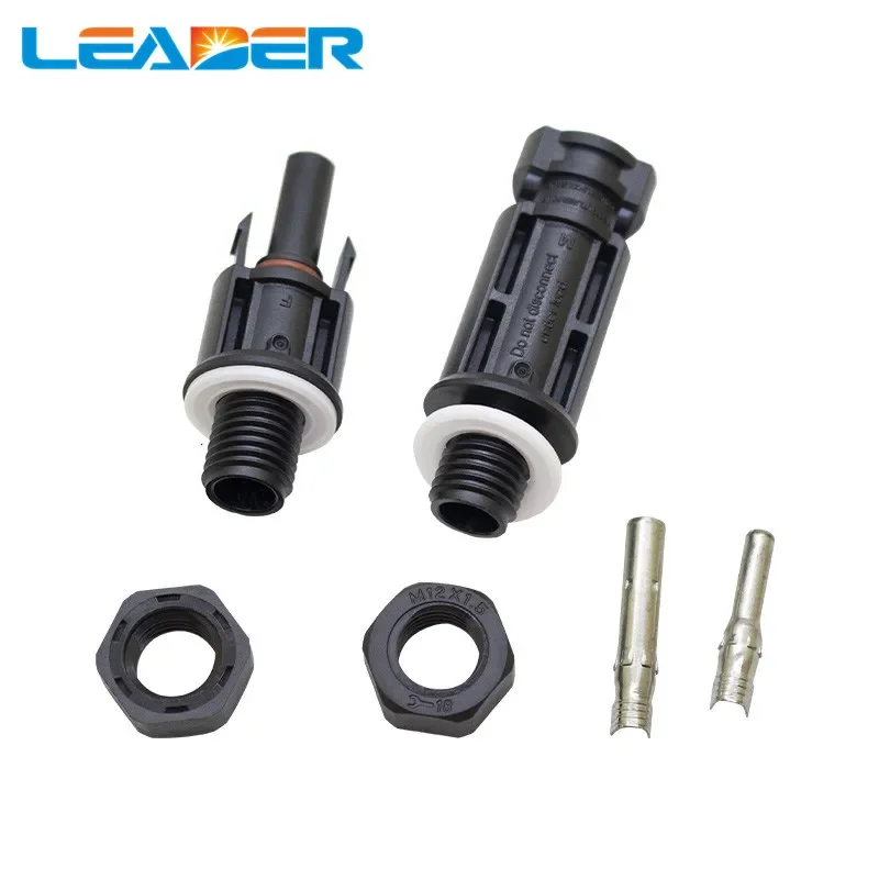 LEADER 5 Pairs/lot PV 1000V Connector for Solar Panel Mount and Inverter Panel Solar Connector Solar Coupler IP67 SY-CP4C