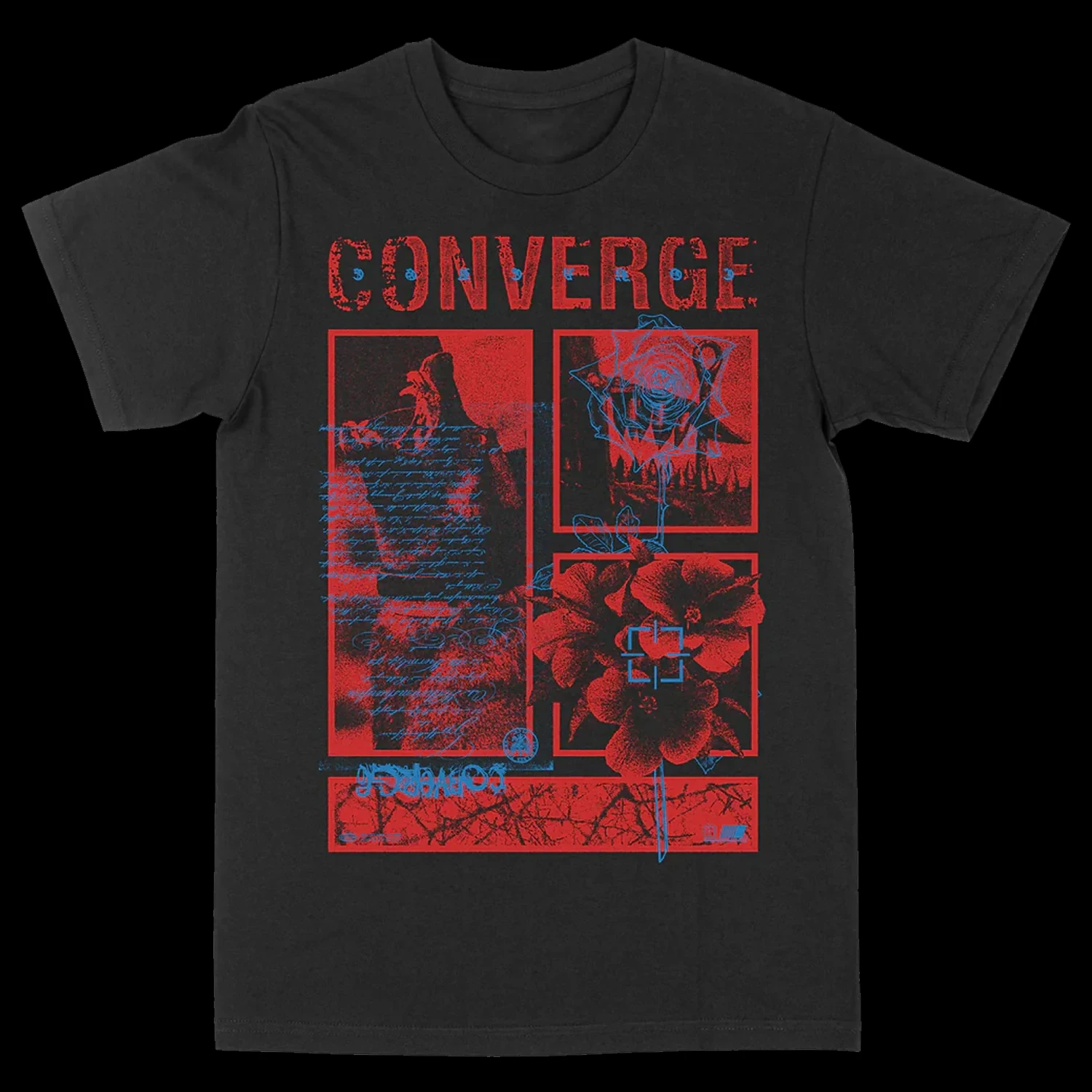 Limited Converge Music Pattern Band Printed Cotton T-shirt Men's Summer Casual Top Short Sleeve Classic Male Women Tee