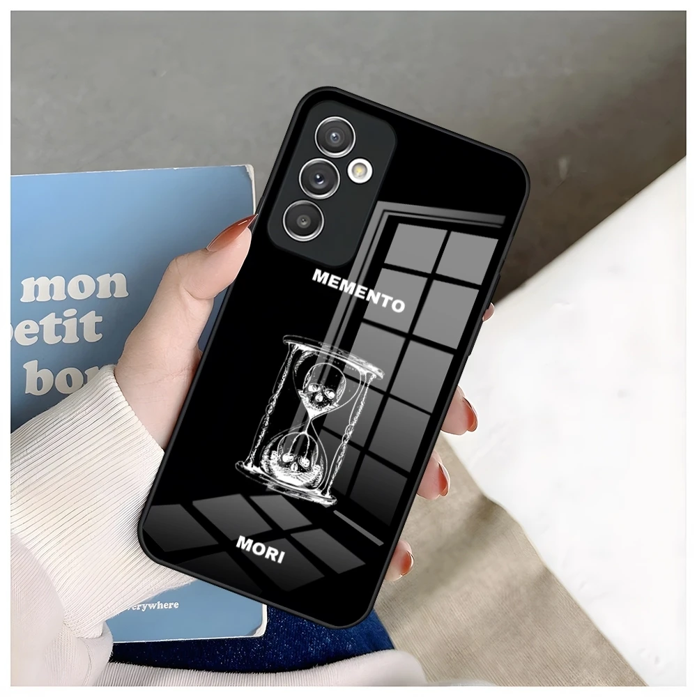 Memento Mori Phone Case For Samsung S24 Ultra S23 S22 S20 Fe S21 Plus Galaxy A54 A34 A24 A53 A13 A16 Glass Cover image 5