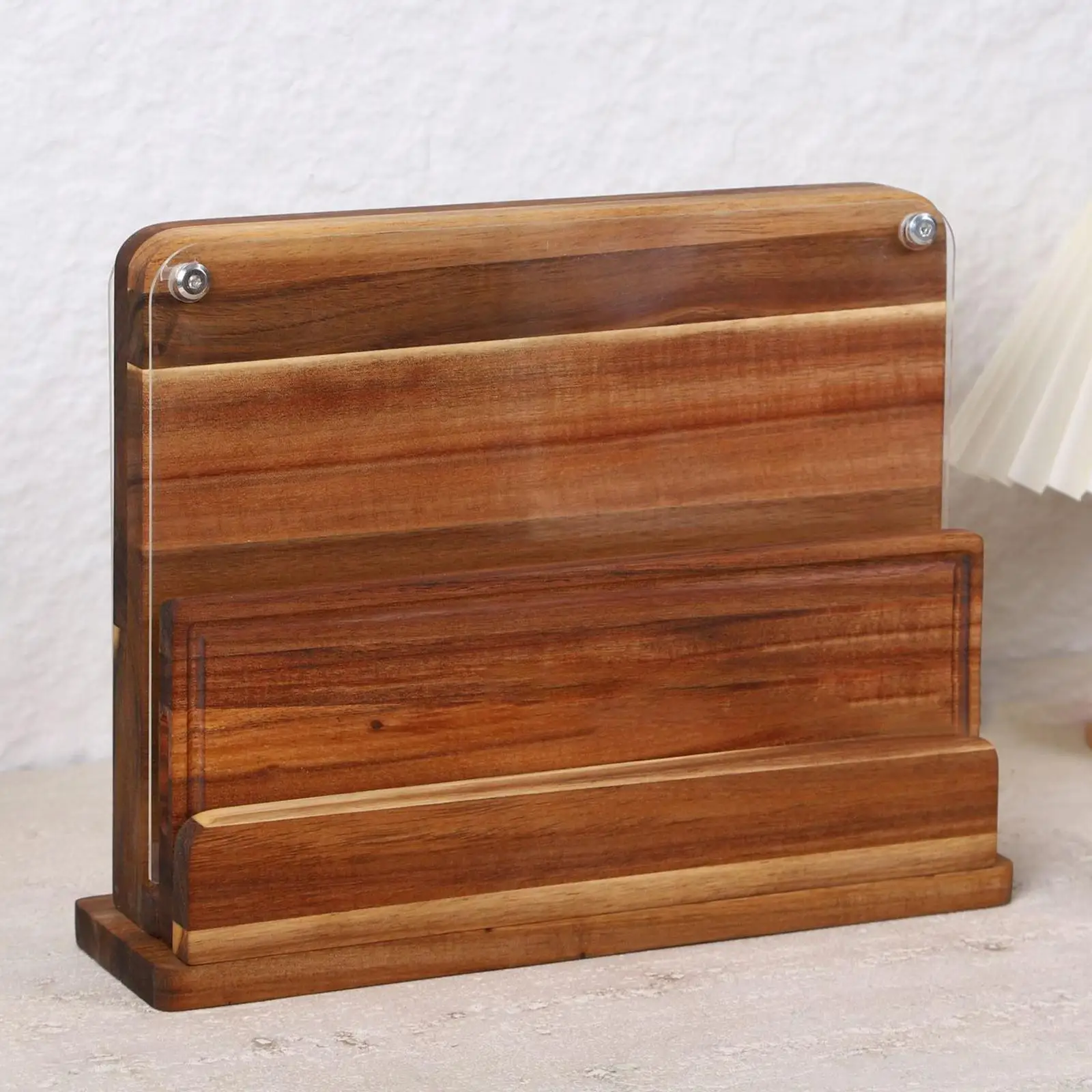 

Wood Knife Holder Home Use Space Saving for Kitchen Counter Strong Modern Cutlery Organizer Display Stand Wooden Knife Block