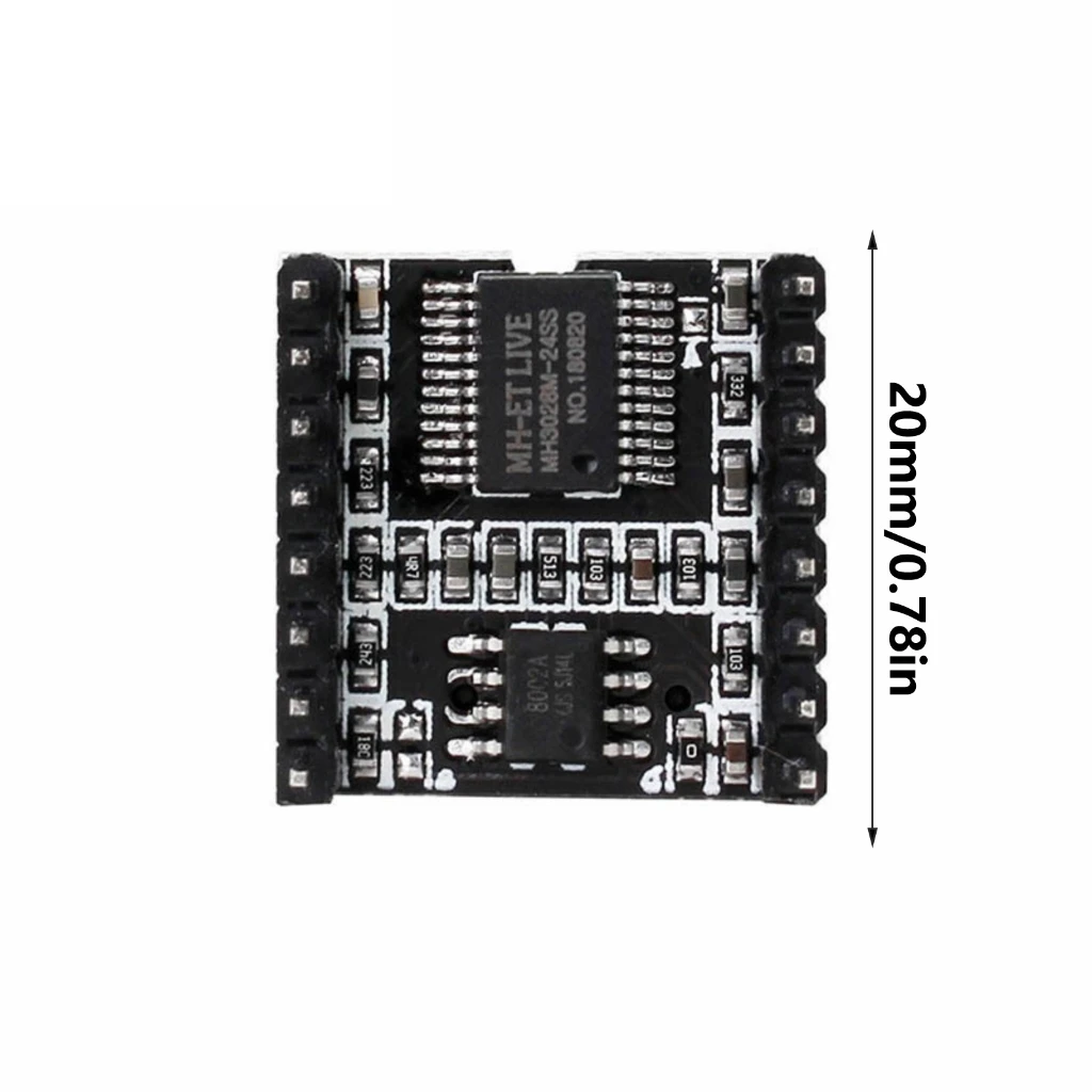 3 Stück für DFPlayer Mini MP3-Player-Modul, TF-Karte, U-Disk, DFPlayer-Modul, MP3-Sprachentwicklungsplatine, Mini-MP3-Player-Modul – Detail 9