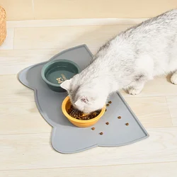 Silicone Pet Food Mat for Dog Cat Waterproof Pet Feeding Mat Non Slip Puppy Cat Food Mat Dog Water Bowl Pad Pet Supplies