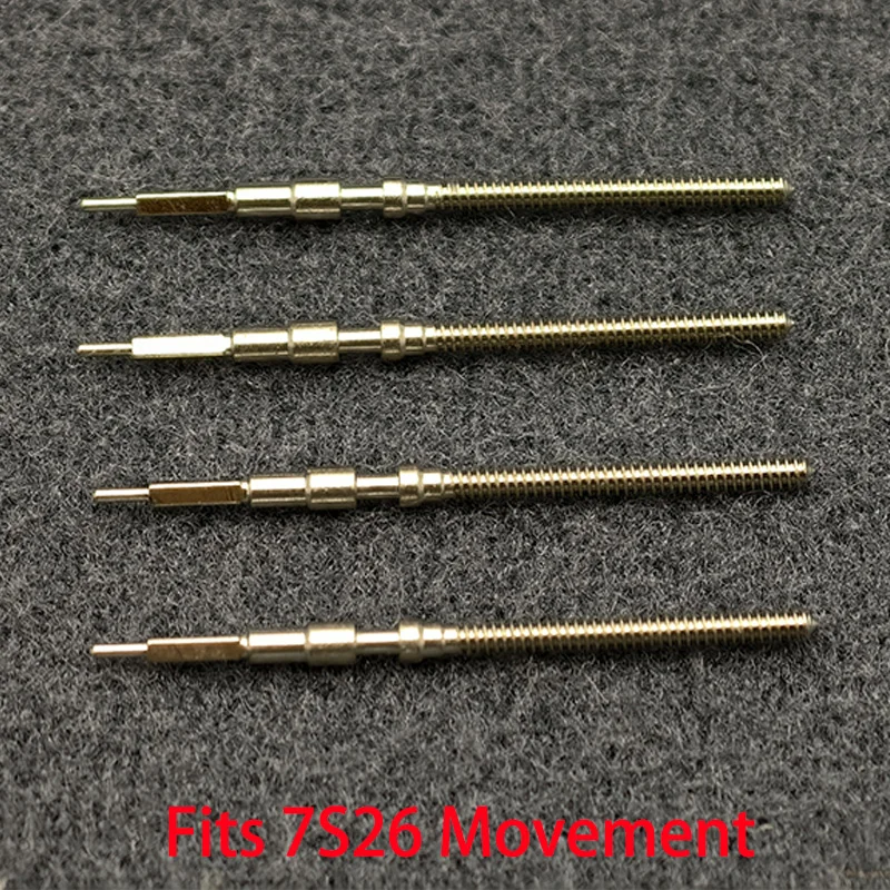 2PCS/4PCS 7S26 Stainless Steel Crown Movement Crown Stem Fits For 7S26 Automatic Mechanical Movement Stem Repair Parts