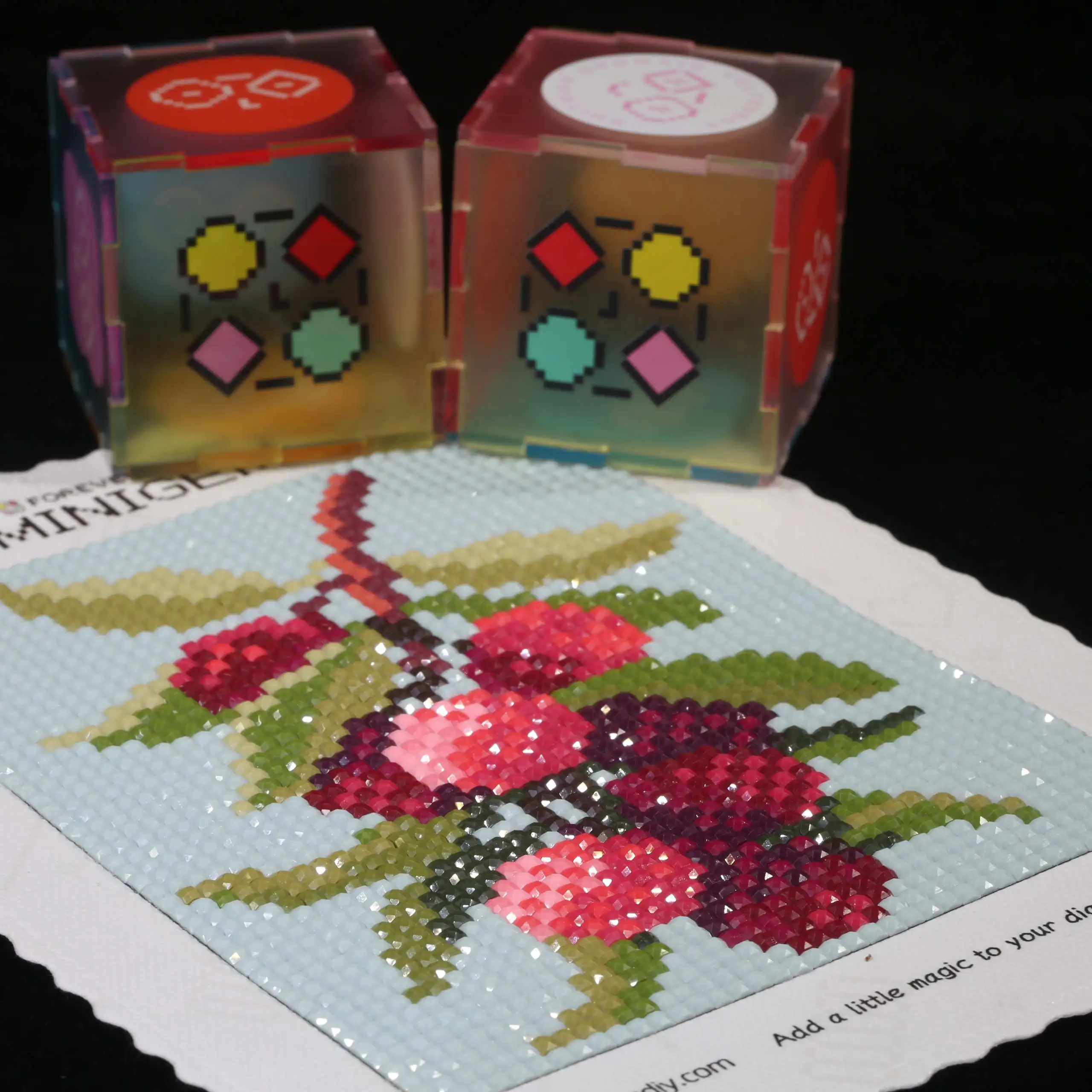 

Minigem®: Bayberry 4" x 5" 5D DIY Resin Square Diamond Painting Kit - Festive Berry-Themed Mosaic for Home Decor & Gifts