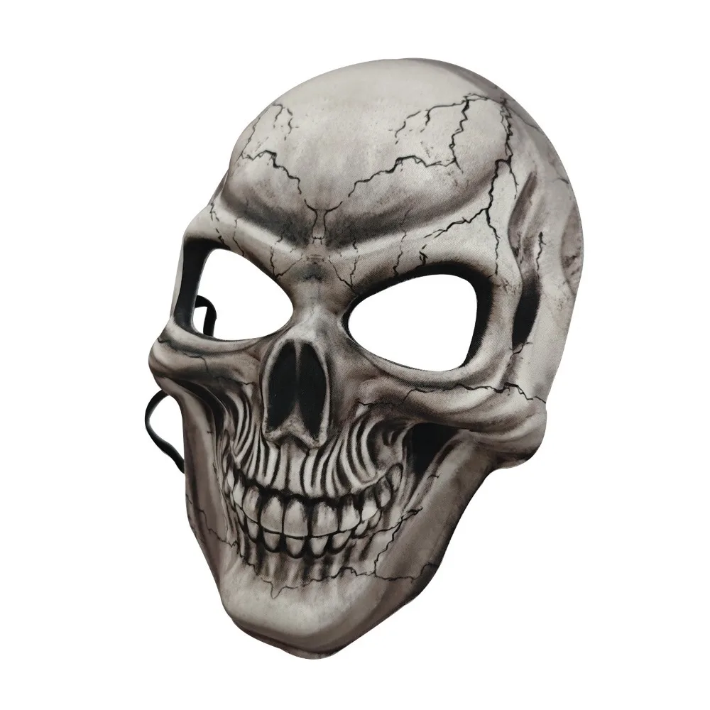 Kreative 3D Halloween Maske weiche verstellbare Schädel Gesichtsbedeckung Requisiten Cosplay Kostüm Geister Schädel Maske Unisex