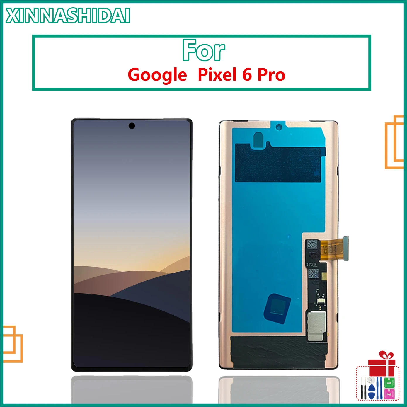 Tested OLED LCD For Google Pixel 6 Pro LCD For Google Pixel 6 Pro GLUOG, G8VOU Display LCD Screen Touch Digitizer Assembly