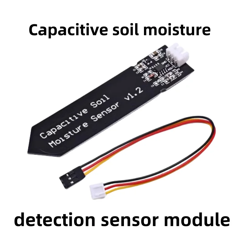 Capacitive soil moisture detection sensor module, analog quantity not easily corroded, wide voltage operation