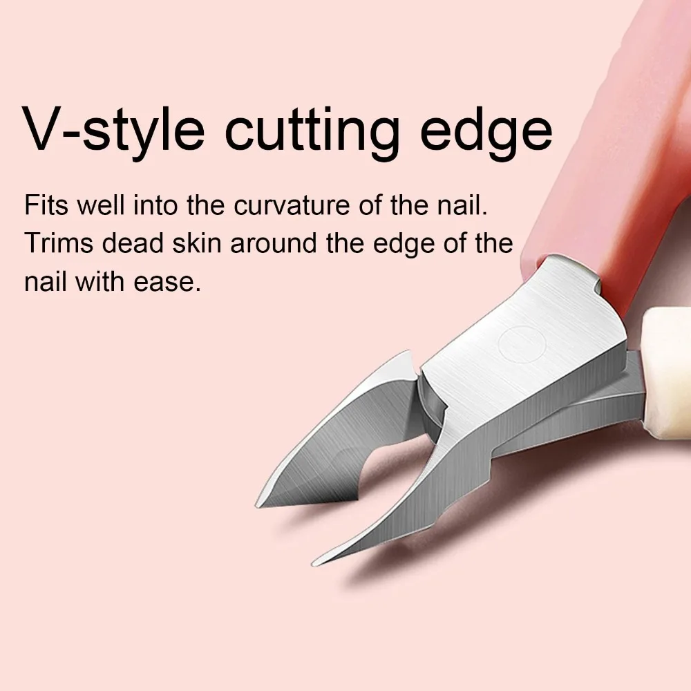 Stainless Steel​​ Cuticle Nippers​​ ​​Ergonomic Grip​​ ​​Heavy-Duty​​ ​​Nail Trimmer​​ ​​Durable​​ ​​Compact​​ ​​Manicure Tool​​