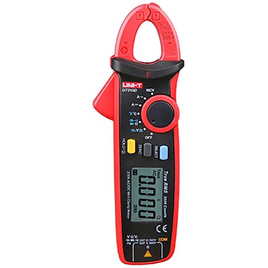 1 unidad NUEVA UNI-T UT210D Pinza Amperimétrica Digital AC/DC para Corriente y Voltaje, Multímetro y Medidor de Temperatura, En Stock, Caja Original # familitrade