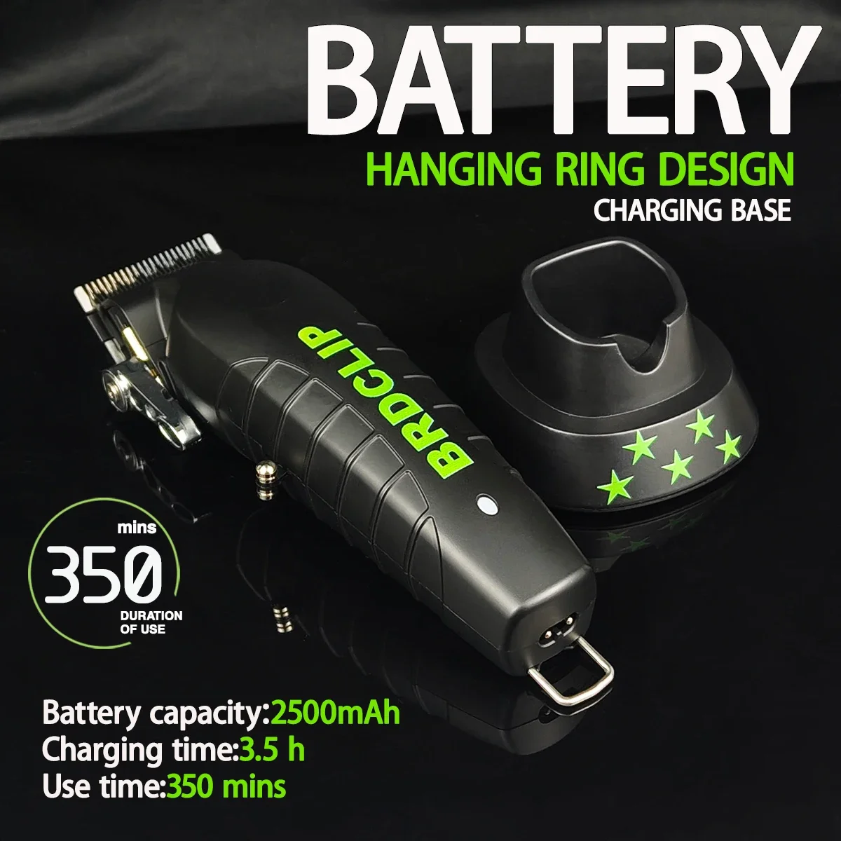 Nueva cortadora de pelo profesional, recortadora de gradiente de tallado BRDCLIP BL1C BL1T BL1S 7000/7800/8200RPM, Base de máquina de hoja de recubrimiento DLC