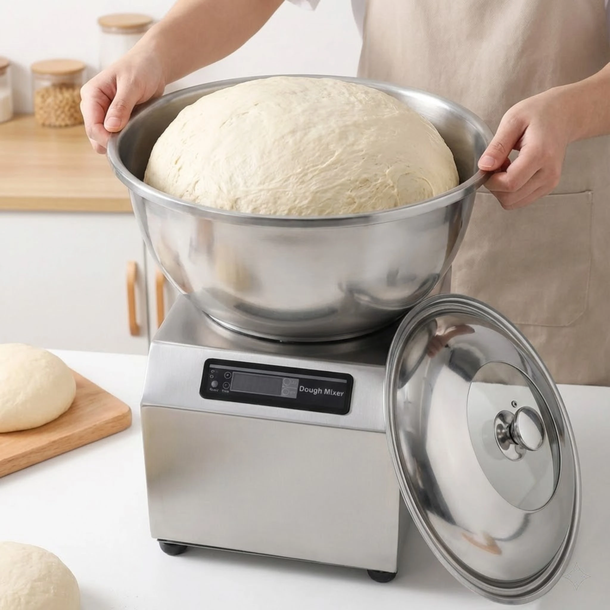 

Коммерческий электрический тестомес 1500 Вт 8 кг, тестомес большой емкости для домашней пекарни