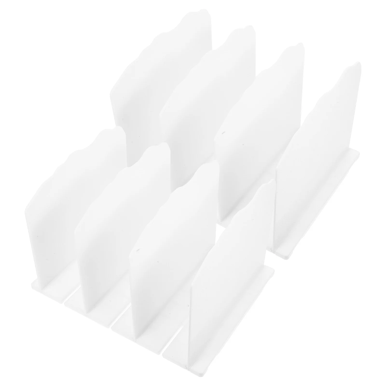 2 قطعة حقيبة تخزين الرف متموج نمط المتشابكة خزانة المنظم لحقائب اليد محافظ المحافظ قابل للتعديل خزانة مقسم الرف #5