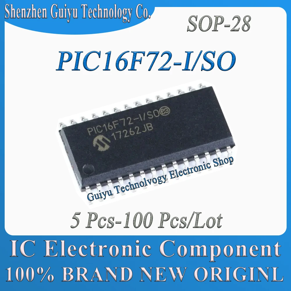 

5Pcs-100Pcs/Lot PIC16F72-I/SO SOP-28 PIC16F72-I PIC16F72 PIC16F IC MCU Chip