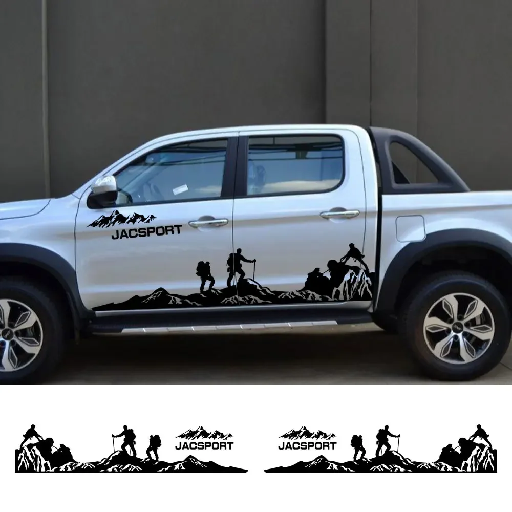 

Pickup Door Side Sticker For JAC Shuailing T6 T8 Pro Truck Mountain Climb Decor Decal Car Vinyl Film Cover Auto Accessories