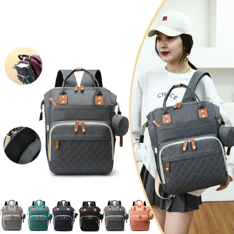 

Multi-Function Waterproof Travel Backpack Tote Bags for Mom Dad Wide Open Designed Baby Diaper Bag рюкзак мужской 60 литров