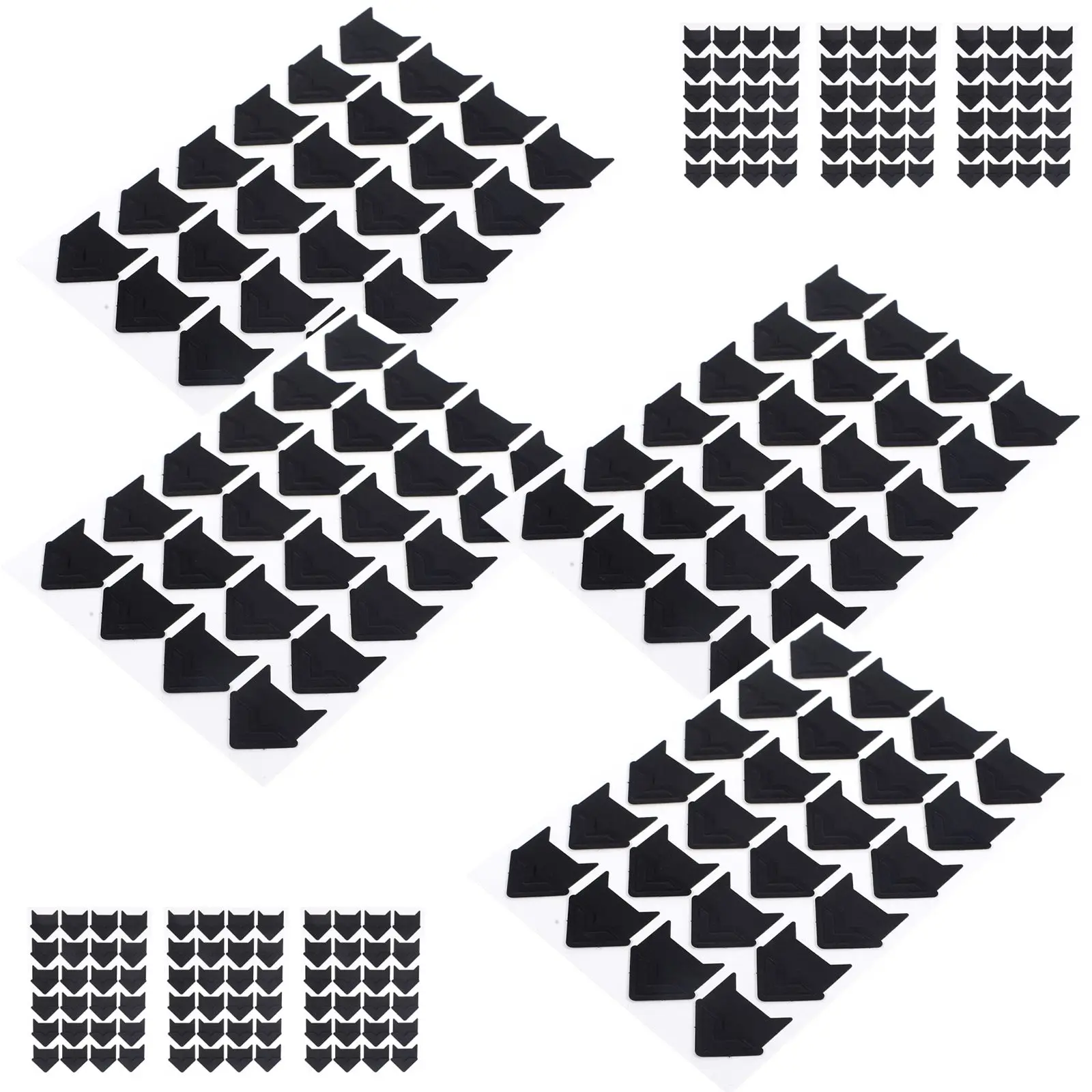 

10 Sheets Photo Corner Stickers DIY Scrapbook Border Corners Storage Mounting Album