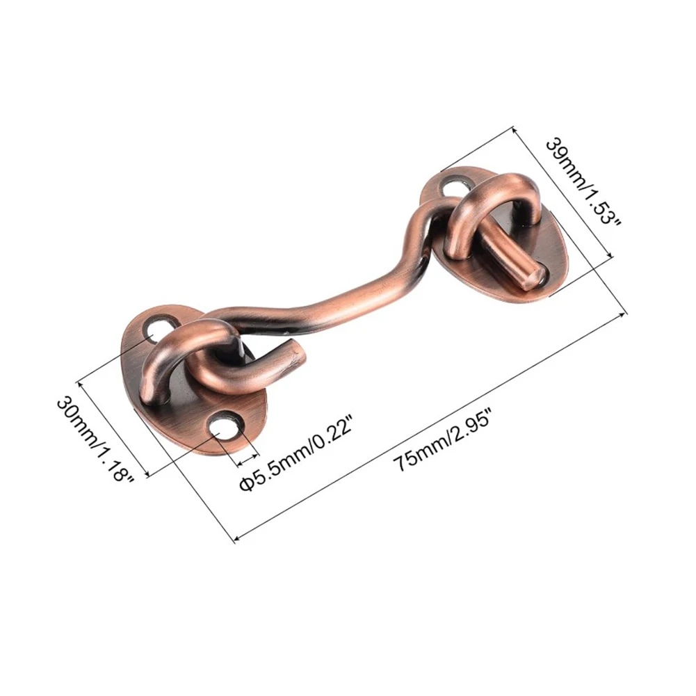 Cabin Hook Latch Barn Door Lock Cost-effective Easy To Install Long-lasting Performance Mounting Screws Included