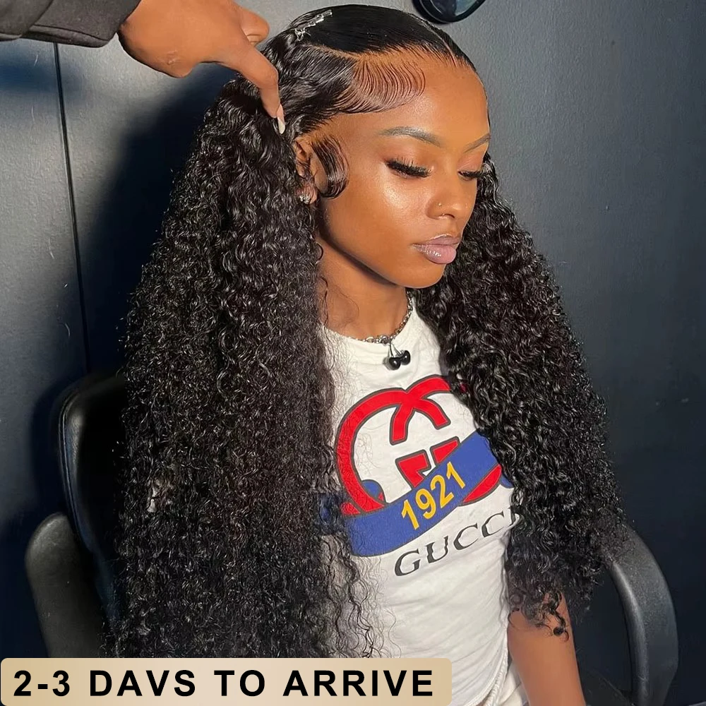 

280 Density 13X6 Curly Wigs 40 Inch Brazilian Human Hair Wig 13X4 Loose Deep Wave Wig HD Transparent Lace Frontal Wig For Women