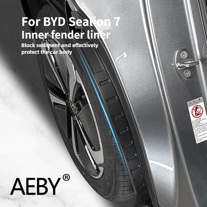 

Комплект брызговиков AEBY для BYD Sealion 7 2024, крылья передних и задних колес, брызговики из АБС-пластика на заказ