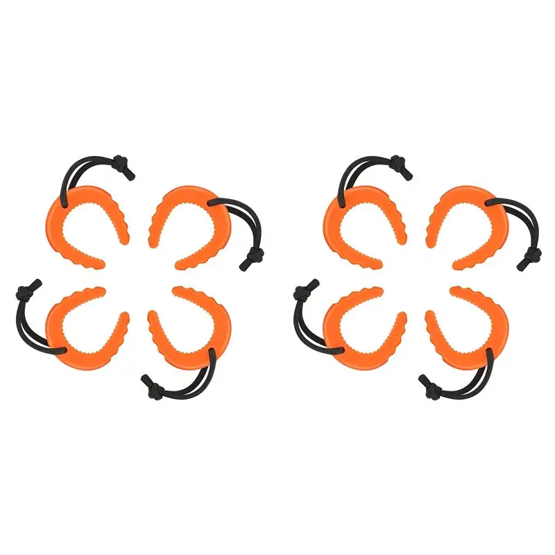A01F-8 Pack First Responder Door Stops,Door Jam For Law Enforcement,Emergency Services,Door Stoppers Wedge Orange