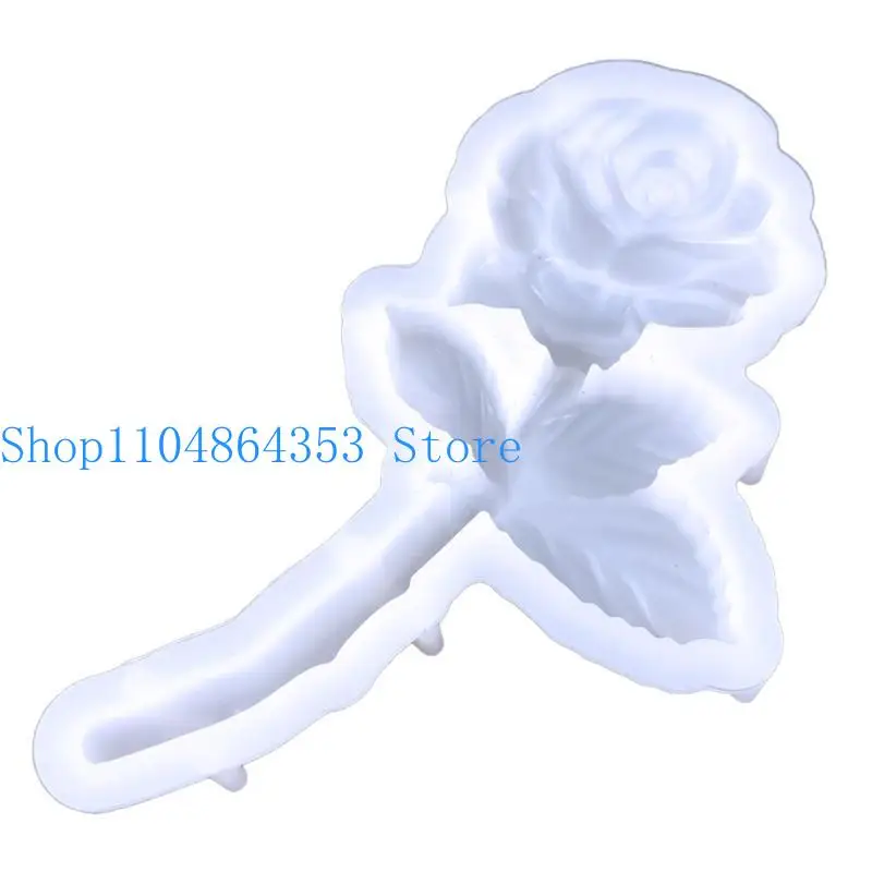 

652f Ювелирные украшения, формы, подвесная силиконовая смоляная форма розовая эпоксидная плесень