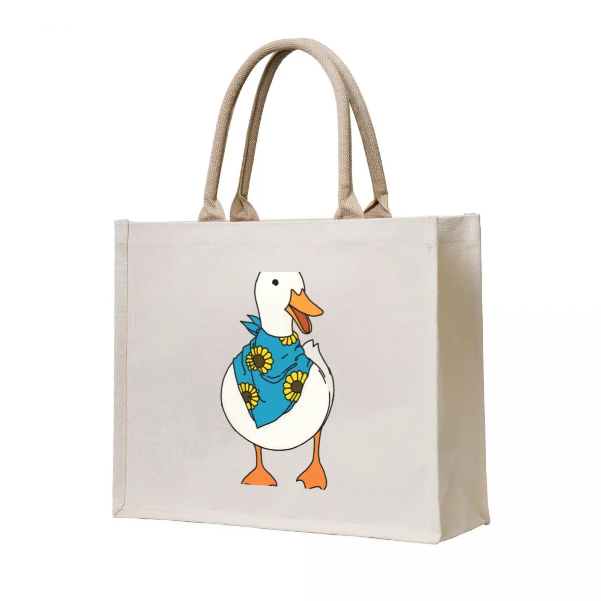 

Happy Duck Tote Bag supermarket folding bag canvas bags tote bags cloth bags Custom bag