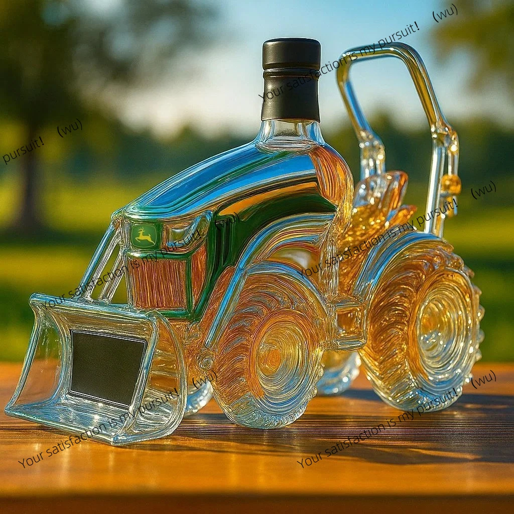 Tractor Whisky Bottle Funny Whiskey Eco-friendly Glass Bottle