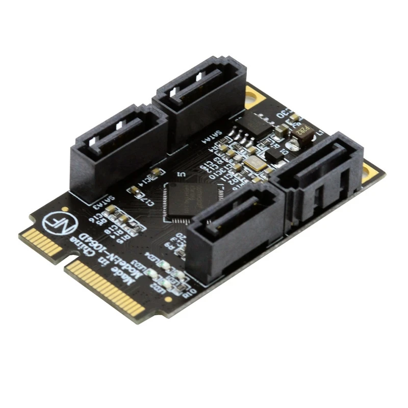 

Zihan Mini PCI PCI-E экспресс к SATA 3,0 четырёхпортовый адаптер конвертер 6 Гбит/с жесткая Фотокарта для SSD