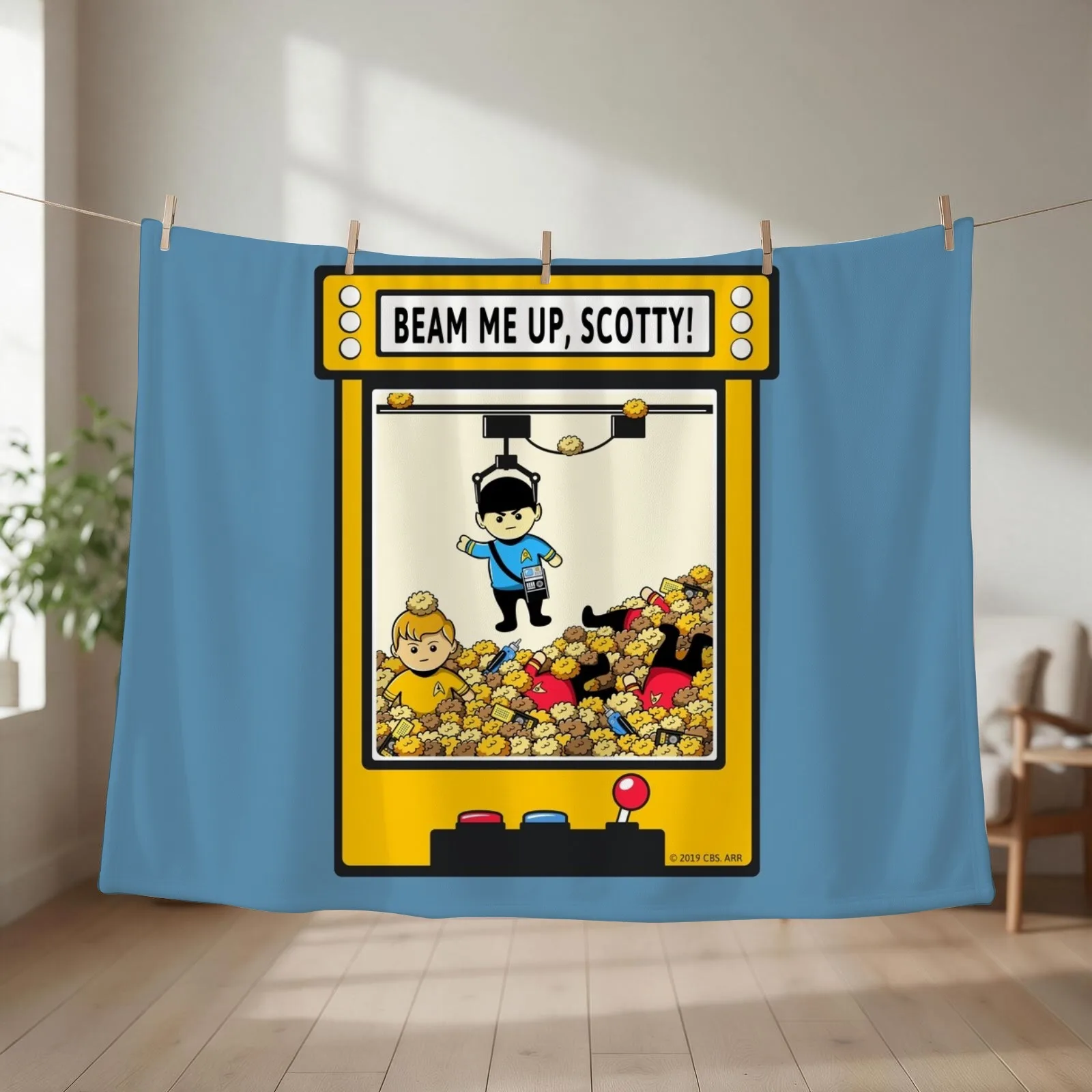 Beam me up, Scotty Throw Blanket couch cozy soft plush fuzzy picnic outdoor blanket