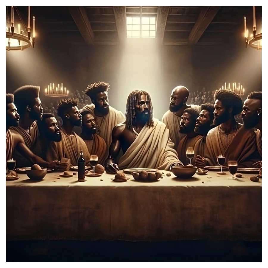 

DIY афроамериканский Иисус Христос Последняя вечеря алмазные художественные наборы, 5D алмазная живопись для начинающих взрослых, полная дрель домашний декор