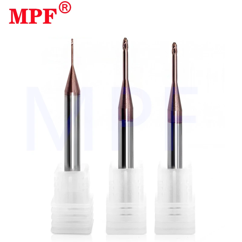 R0.5/R0.75/R1.5 Deep Groove Alloy Ball Milling Cutter Avoiding Long Neck Cutting Lengthening CNC 2F Deep Hole Steel For Metal