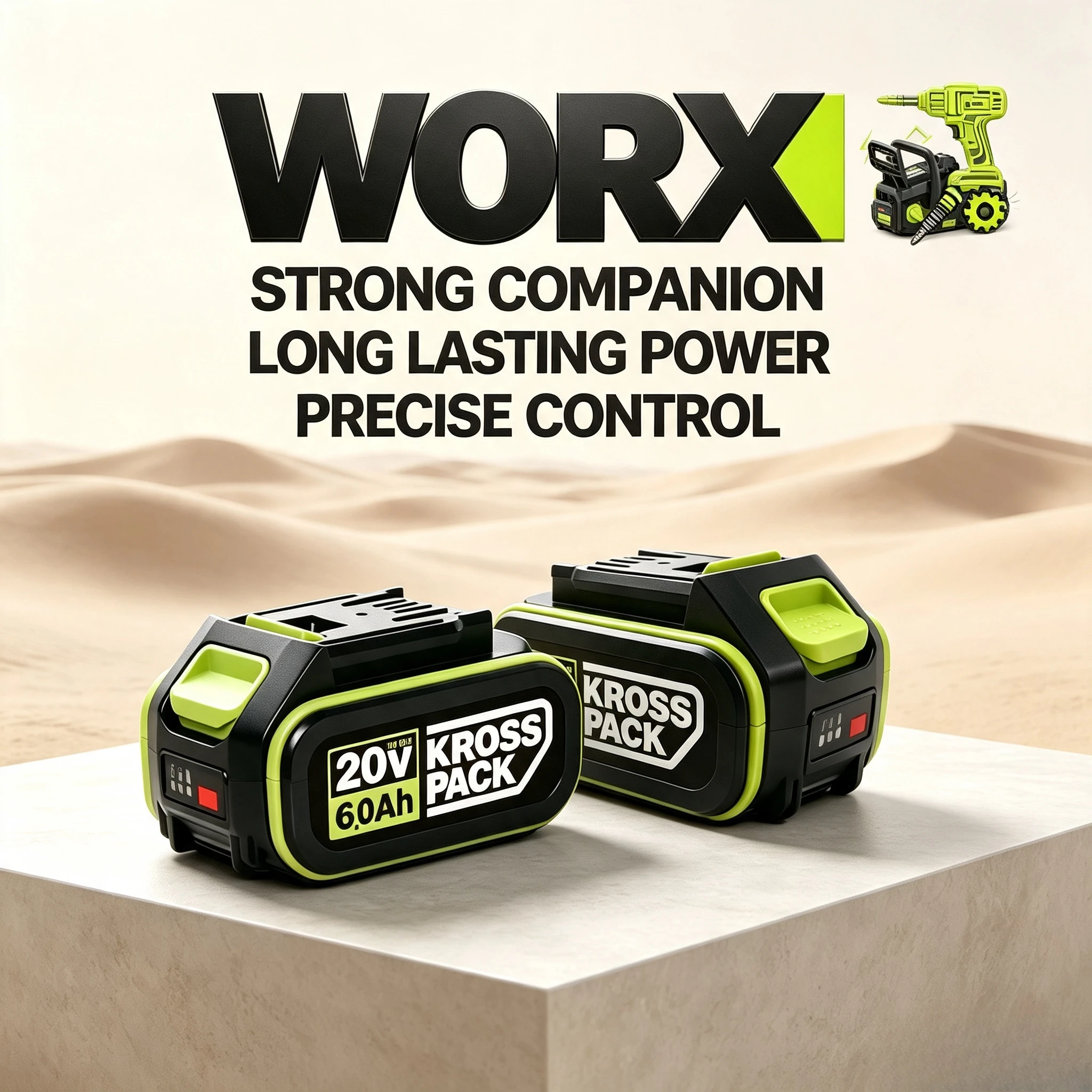 Renewable Energy Project - Genuine Green WORX 20V 4.0Ah PowerShare