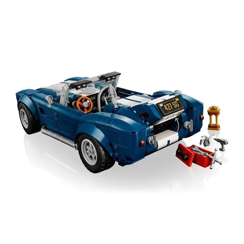 2025 Nuova Tecnologia 10357 Shelby Cobra Auto Sportive Kit Meccanico Modello di Montaggio Auto Building Blocks Giocattolo Per Adulti Regali
