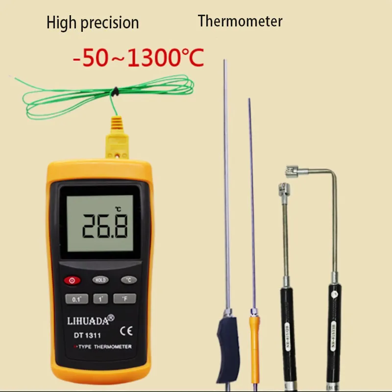 

Industrial thermometer Mold surface thermometer Heating table Metal solid surface high-temperature contact probe